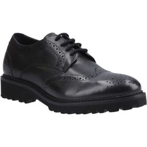 Hush Puppies - Gabi - Leren Brogues - Zwart - Meisjes