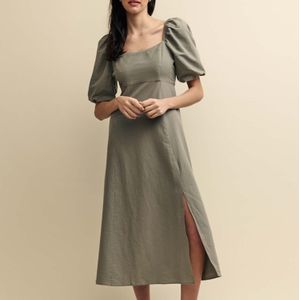 Nobodys Child - Henri - Midi Dress - Groen - A-lijn jurk