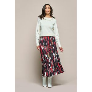 Ryen - Print Rok - Taupe / Multi - A-lijn