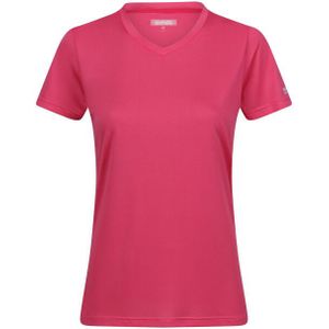 Regatta - Fingal - T-shirt - Effen - 100% Polyester, V Hals, Korte Mouwen, Duurzaam, Vochtafvoerend, Sneldrogend