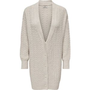 Only - Onlcolt Cable LS Cardigan - Grijs - Katoen