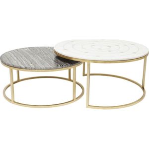 Kare Design Kare salontafel mystic round set van 2