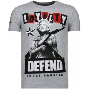 Local Fanatic Loyalty marilyn rhinestone t-shirt