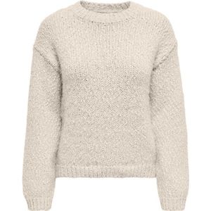 Only - onlbea ls o-neck cc knt 15350813 - Trui - Pumice