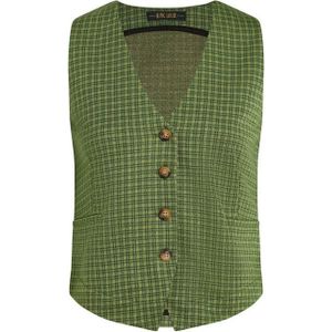 King Louie - Bianca - Gilet - Groen - Ivy Check