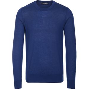 Dolce & Gabbana - Gebreide Trui - Blauw - Katoen