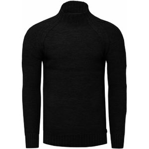 Rusty Neal - Gebreide Trui - Effen Kleur - Heren - Hoge Kraag