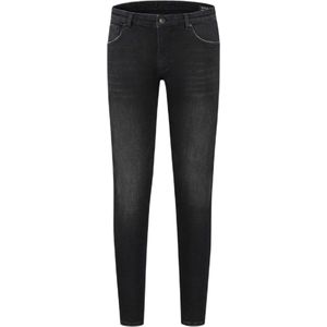 Purewhite The dylan dark black-grey denim