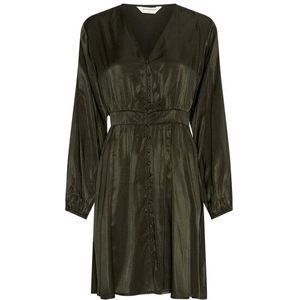 Moss Copenhagen - Ofelia Nicholina - Overhemdjurk - Groene tint - Lange Mouwen