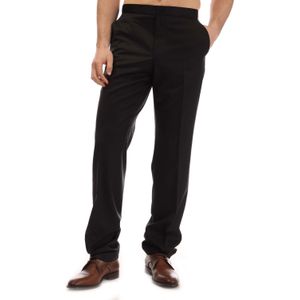 BOSS - Ledan - Herenbroek - Zwart - 100% Virgin Wool