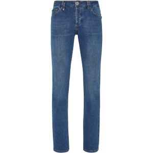 Philipp Plein - Royalty - Jeans - Blauw - Rechte Snit