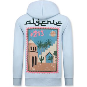 Top-Star Oversized hoodie met capuchon algerie print