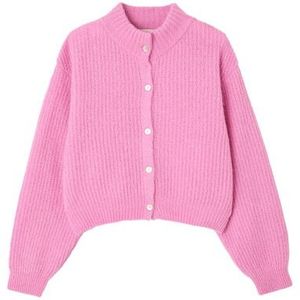 Cardigan - Rose Bubble Chine - 35% Acrylique, 31% Alpaga, 22% Polyamide, 11% Laine, 1% Elasthanne