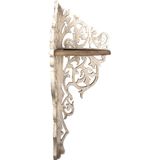 Clayre & Eef Wandrek 42x42x120 cm Wit Hout Wandplank