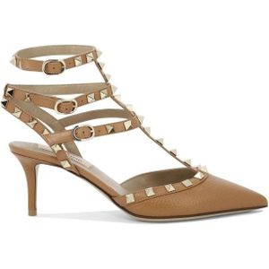 Valentino Garavani - Rockstud Pumps - Bruin - Hoge Hakken