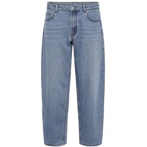 My Essential Wardrobe - Barrel Fit Jeans - Medium Blue Wash