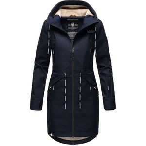 Marikoo - B886 - Softshelljas - Donkerblauw - Waterafstotend - Met Warme Teddyfleece