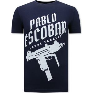 Local Fanatic Pablo escobar uzi t-shirt navy