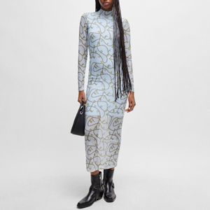 Onderjurk - Licht Transparant - All-over Patroon - Slanke Pasvorm