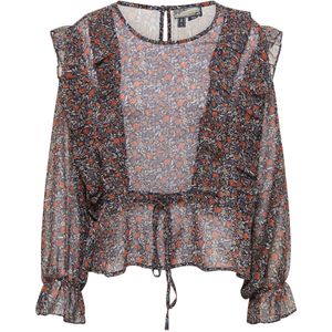 DreiMaster - Vintage Blouse - Beige - Bloemenprint - Lange Mouw