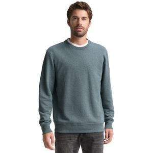 Tom Tailor - STRUCTURED CREWNECK - Sweatshirt - Grijs - Regular Fit