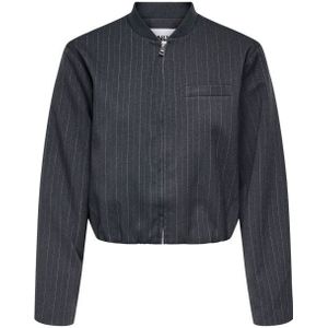Only - Onlaggie Life Pinstripe Bomber - Jas - Donkergrijs - Dames