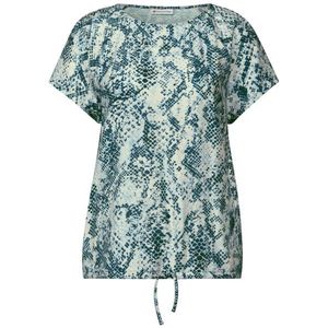 STREET ONE - Blouse - Petrol - Blouseshirt - Dierenprint