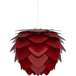Umage Aluvia mini hanglamp ruby red met koordset wit Ø 40 cm