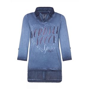 Soccx - Blouse - Met Borstzak - Lange Mouwen - Olieverf