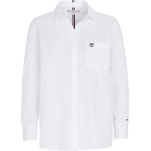 Tommy Hilfiger - WW0WW26756 RBN - Blouse - Zacht - Kent-kraag - Knoopband - Twee Borstzakken