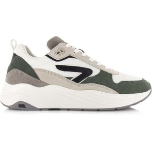 Hub  Glide white/black/sage green/grey lage sneakers heren