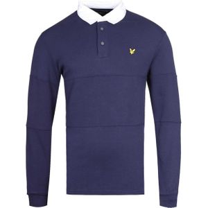 Lyle & Scott - Rugbypoloshirt - Marineblauw - Lange Mouwen