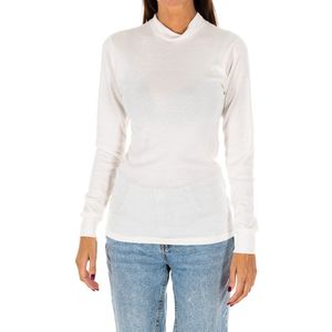 T-shirt met lange mouwen en halfhoge kraag 1625-M dames