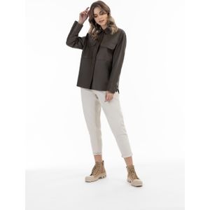 DreiMaster - Vintage - Leren Overhemd - Taupe