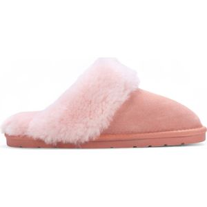 Dames - Muiltjes - Roze - Echte Schapenvacht - Luna