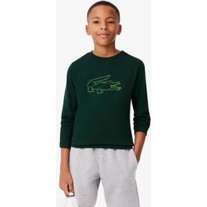 Lacoste - Krokodil Grafisch T-shirt - Groen - Zwaar Katoen