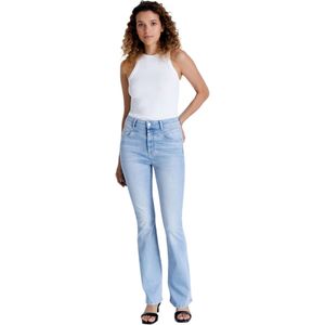 C.O.J. Denim Ultra high waist flare light blue