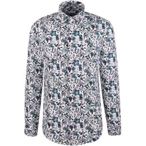 Seidensticker - Overhemd - Fitted Pasvorm - All-over Bloemenpatroon