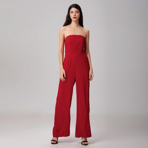 Minimalistische bustier jumpsuit