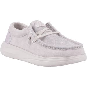 HEYDUDE - Wendy Comf Suede Lace Print - Instappers - Lilac