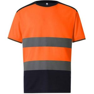 Yoko Unisex tweekleurig hi-vis t-shirt voor volwassenen