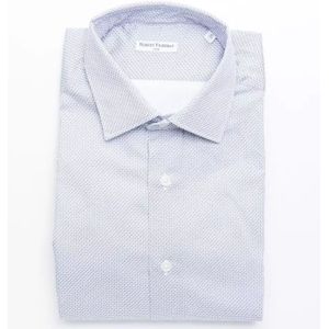 Slim Fit Micropatroon Overhemd