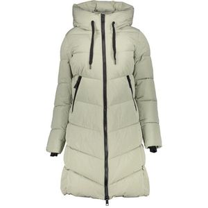 Geisha - Jas Lang - Groen - Dames - Donsjack met Capuchon