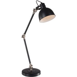 Mexlite Trendy tafellamp - metaal trendy e14 l: 20cm voor binnen woonkamer eetkamer zwart