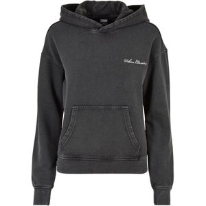 Urban Classics Dames geborduurde badstof logo hoodie