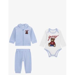 Guess - Joggingpak - Blauw - 3-delige Set - Met Rompertje en Grote Print