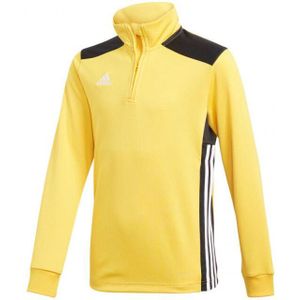 Adidas - Regista 18 - Trainings Sweatshirt - Zwart - 100% Polyester, Climalite, 2 Zijzakken, Kwart Rits