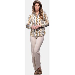 Mucho Gusto Blouse saint-denis zilver en gouden kettingen