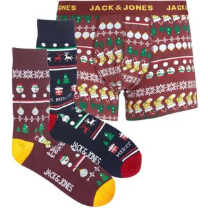 Jack & Jones Giftbox heren 2-paar sokken + boxershort jacjingle