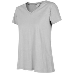 4F - h4z22 - T-shirt - V-hals - Dames - Katoen - Korte Mouwen